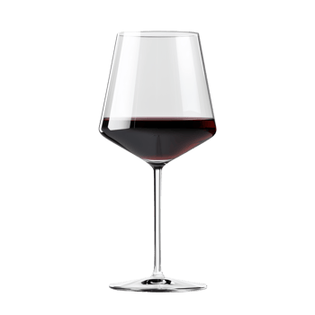 Elegant Red Wine Glass Filled with Rich Liquid png