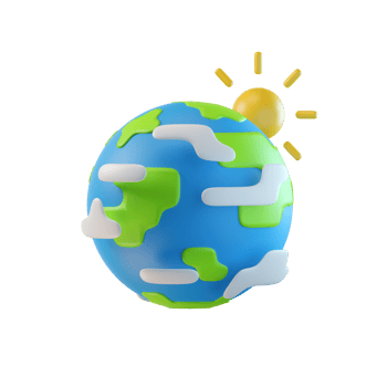 Day 3D element illustration png