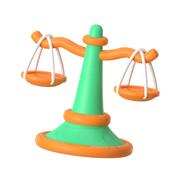 Law 3D element illustration png