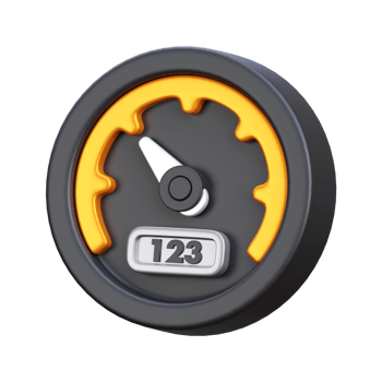 Tachometer 3D illustration png