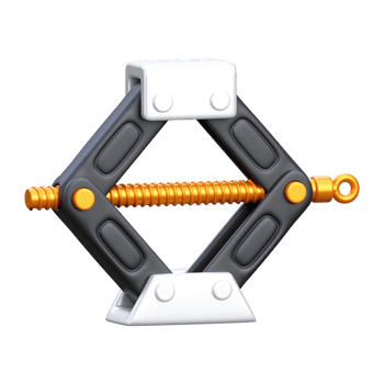 Car Jack 3D element illustration png