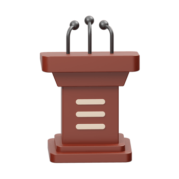 lectern 3D Illustration png