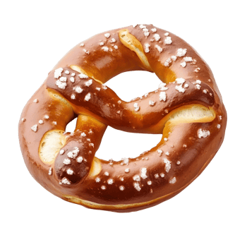 Soft, salty pretzel, perfect for munching png