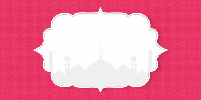 ramadan greeting card with mosque and place for text vector