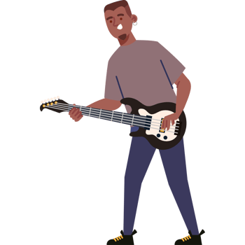heavy metal guitarist man png