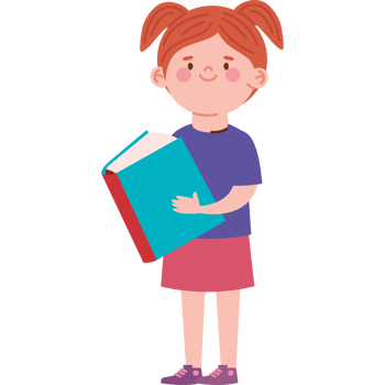 reader cute girl png
