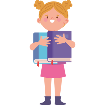 reader girl character png