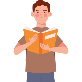 reader happy with book design png