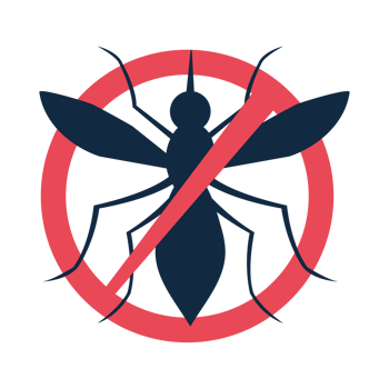 warning signal with aedes mosquito png