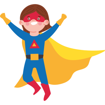 superhero girl with mask character png