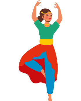 india female dancing classic bharatanatyam png