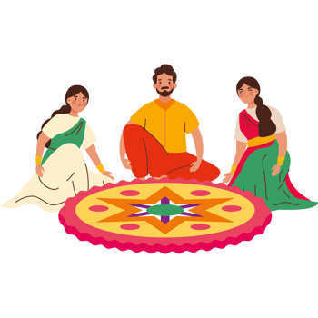 people on celebration onam festival png