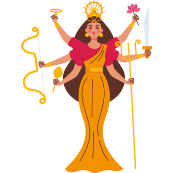 deity durga navratri character png