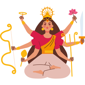 goddess durga character png