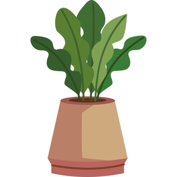 indoor flowerpot plant decoration png
