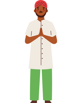 hindu man with turban png