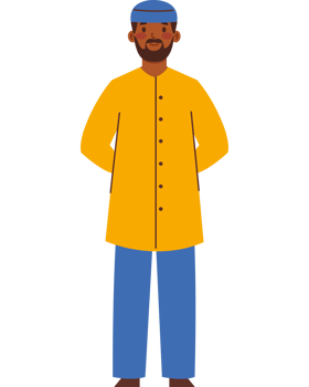 hindu adult man character png