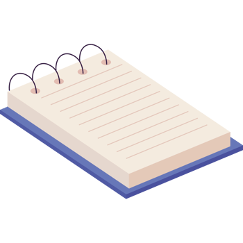 notepad page work png