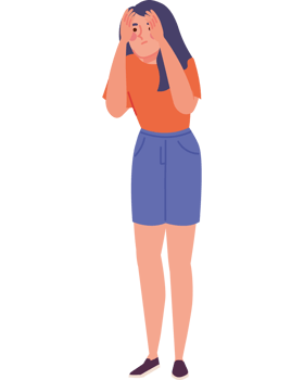 sad woman with depression png