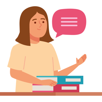 student with books png