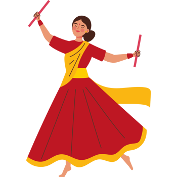 hindu dancer woman character png