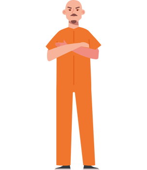 bald muscular prisoner png