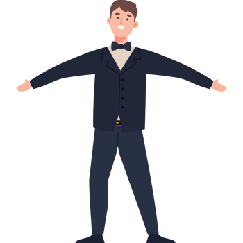 man wearing tuxedo png