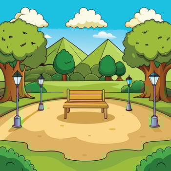 Jungle on a Sunny Day vector