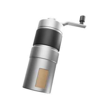 a 3d icon render of coffee grinder png