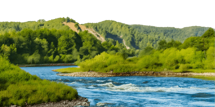 lake in the mountains. Landscape png