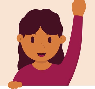Woman Peeping Character Illustration vector