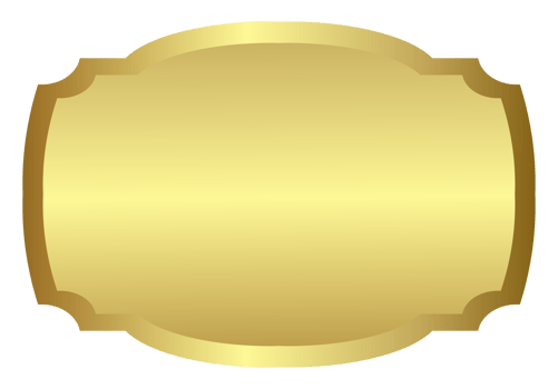 golden luxury frame for award, text, or premium button sign. png