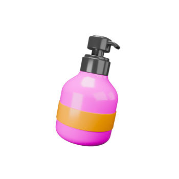 a 3D icon render skincare png