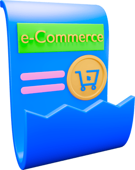 3d icon e-commerce bill png