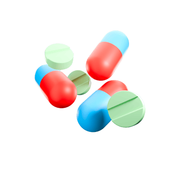 a 3D icon render drug png