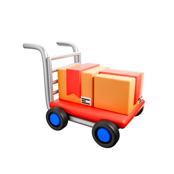 3d icon render delivery service png