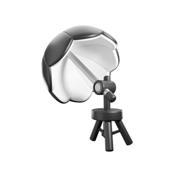 3d rendering illustration of lighting for photograph png