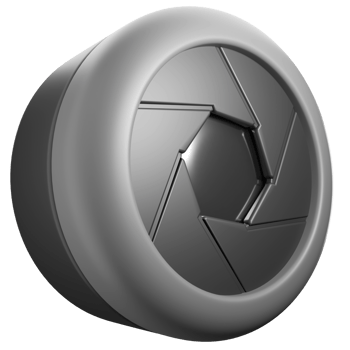 3d illustration of camera lens of professional photograph png