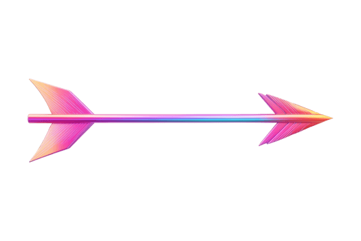 Dynamic colorful arrow design digital art modern creative png