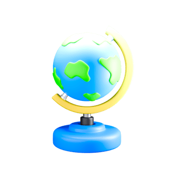 3d icon render of globe png