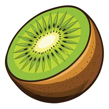 Kiwi healthy fruits for template banners vector