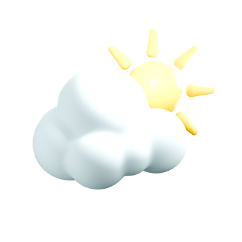 3d rendering illustration of cloudy weather png