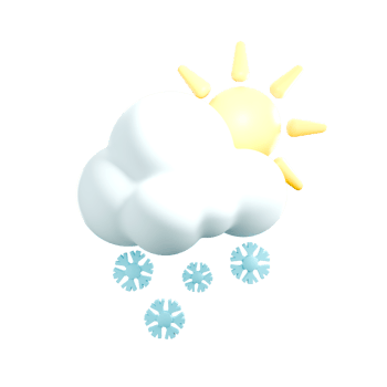 3d rendering illustration of snow sky png
