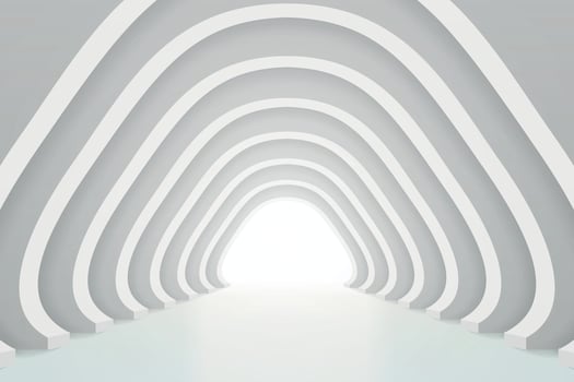 Modern Minimalist Architectural Tunnel Design vector