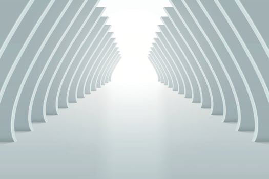 Futuristic Minimalist Architectural Tunnel Design vector