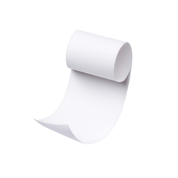 A blank white paper roll, perfect for creative projects and design layouts. png