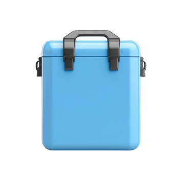 A stylish blue cooler designed for outdoor activities and events. png
