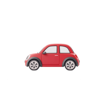 A stylish red car standing out with a sleek design and modern features. png