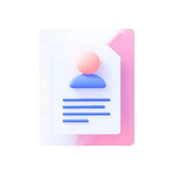 Modern graphic representation of a user profile with personal details and data. png