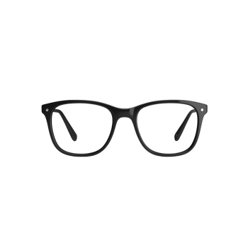Sleek black glasses showcasing modern design and stylish appeal for everyday wear. png